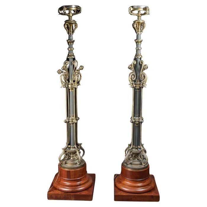 Pair Of Torchères, Napoleon III Period, 19th Century.