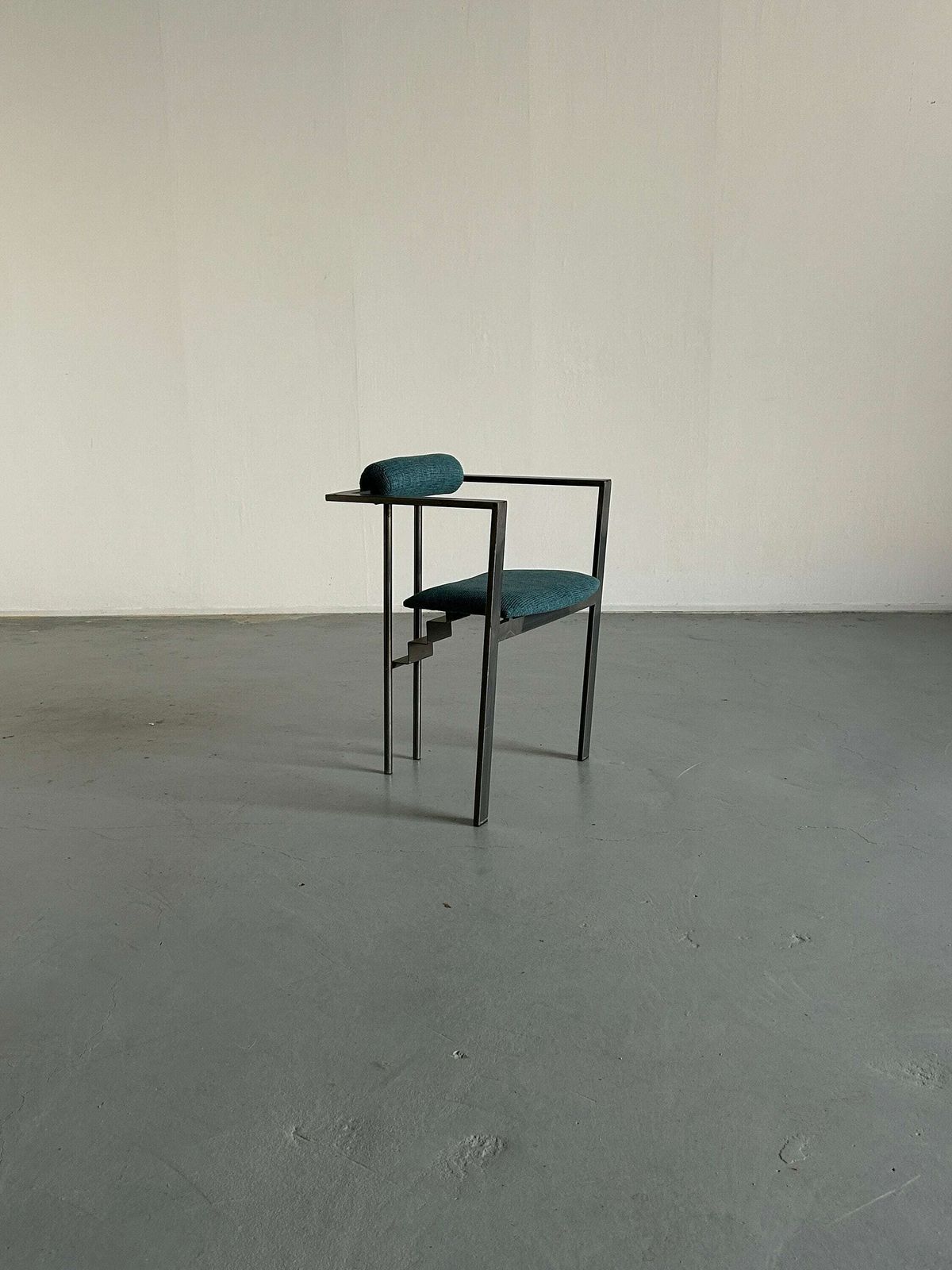 Memphis Design Postmodern Geometrical 'Trix' Chair By Karl Friedrich Förster For Kff, 1980s Germany