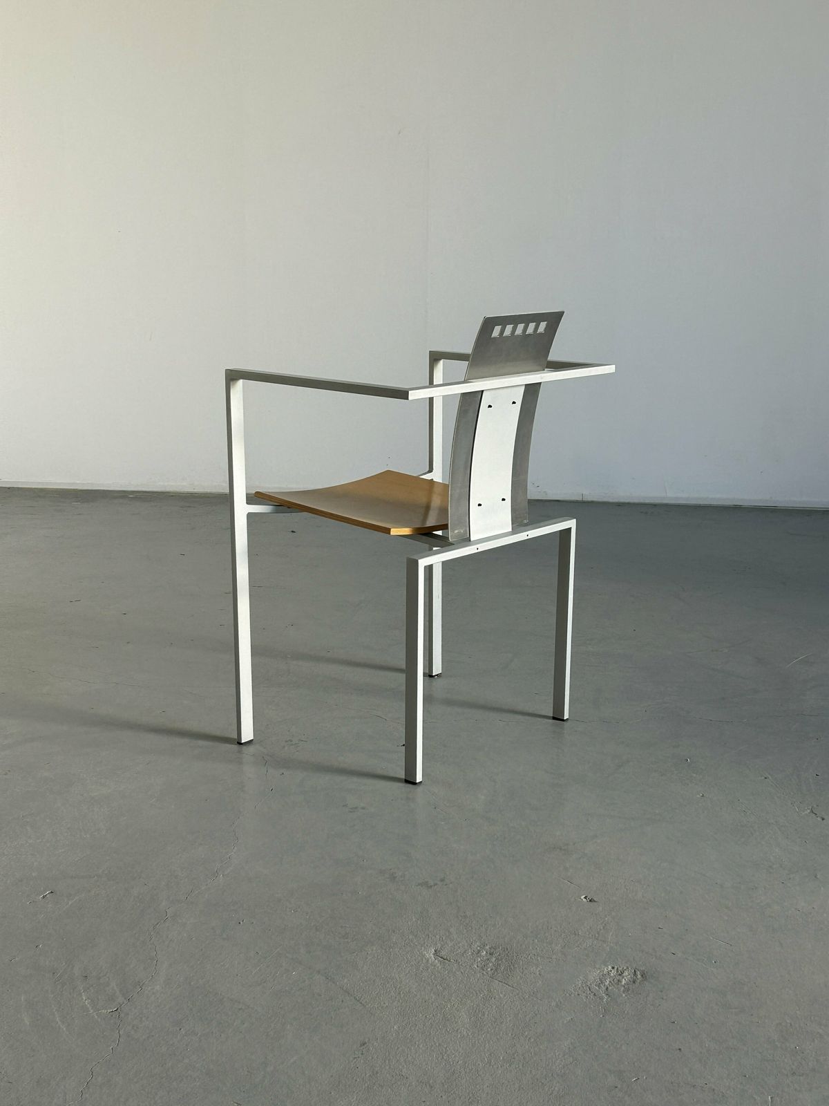 Memphis Design Postmodern Geometrical Chair By Karl Friedrich Förster For Kff, 1980s Germany, Industrial Design photo 376.0