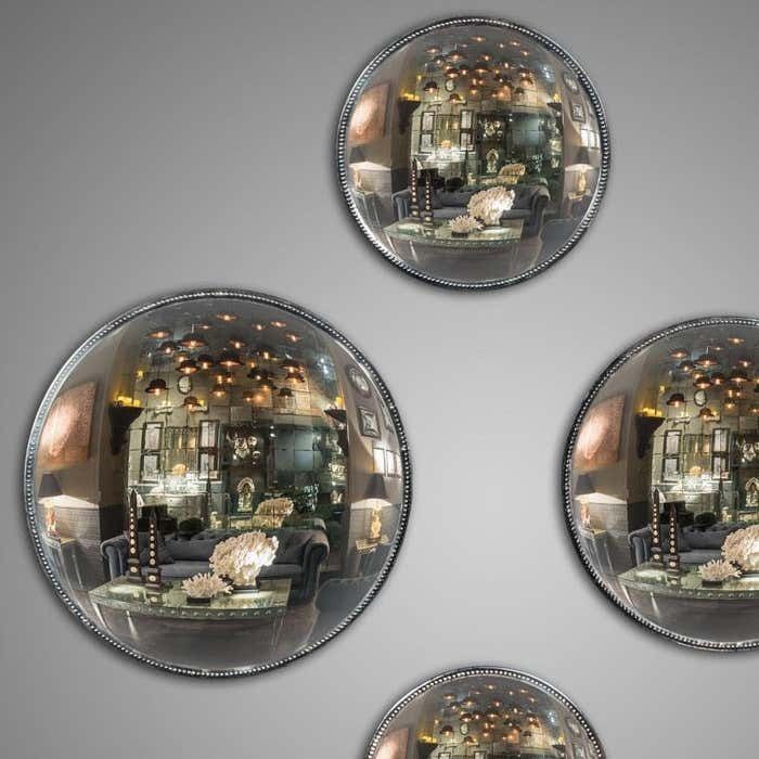 Suite Of 4 Witches Mirrors Of 4 Different Sizes, 20th Century. photo furniture