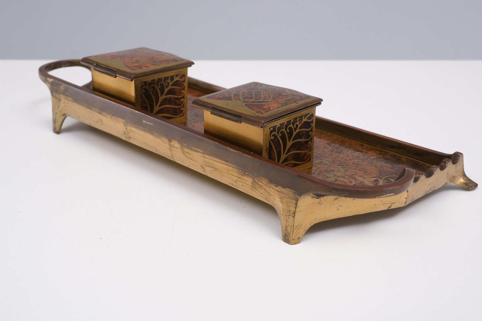 photo vintage Erhard & Söhne Jugendstil Inkwell 1910 Austria