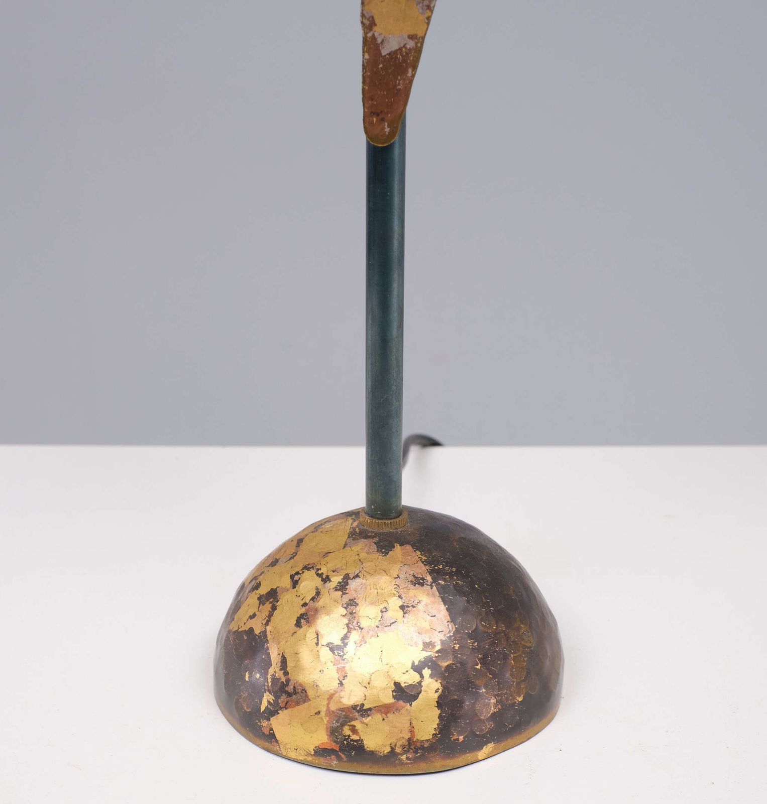 Robert Kostka Brass Handmade Table Lamp 1980s France photo Lighting