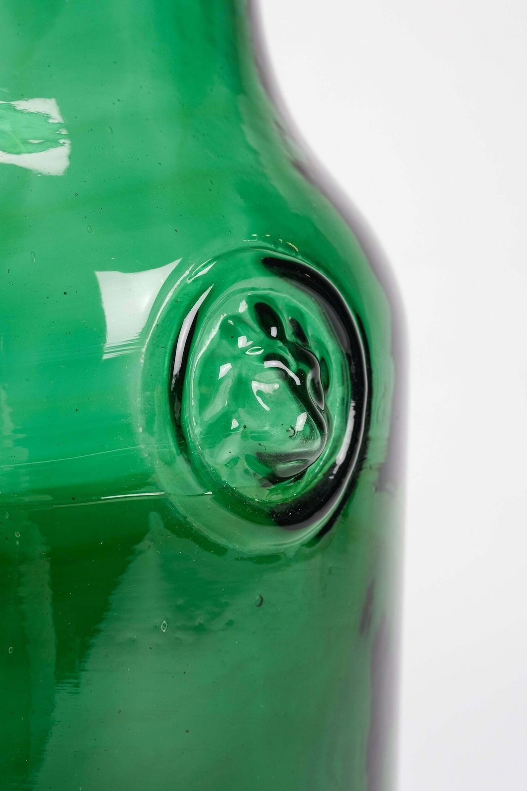 Umbrella Stand Or Large Vase, Green Glass From Empoli, 50s photo 312.0