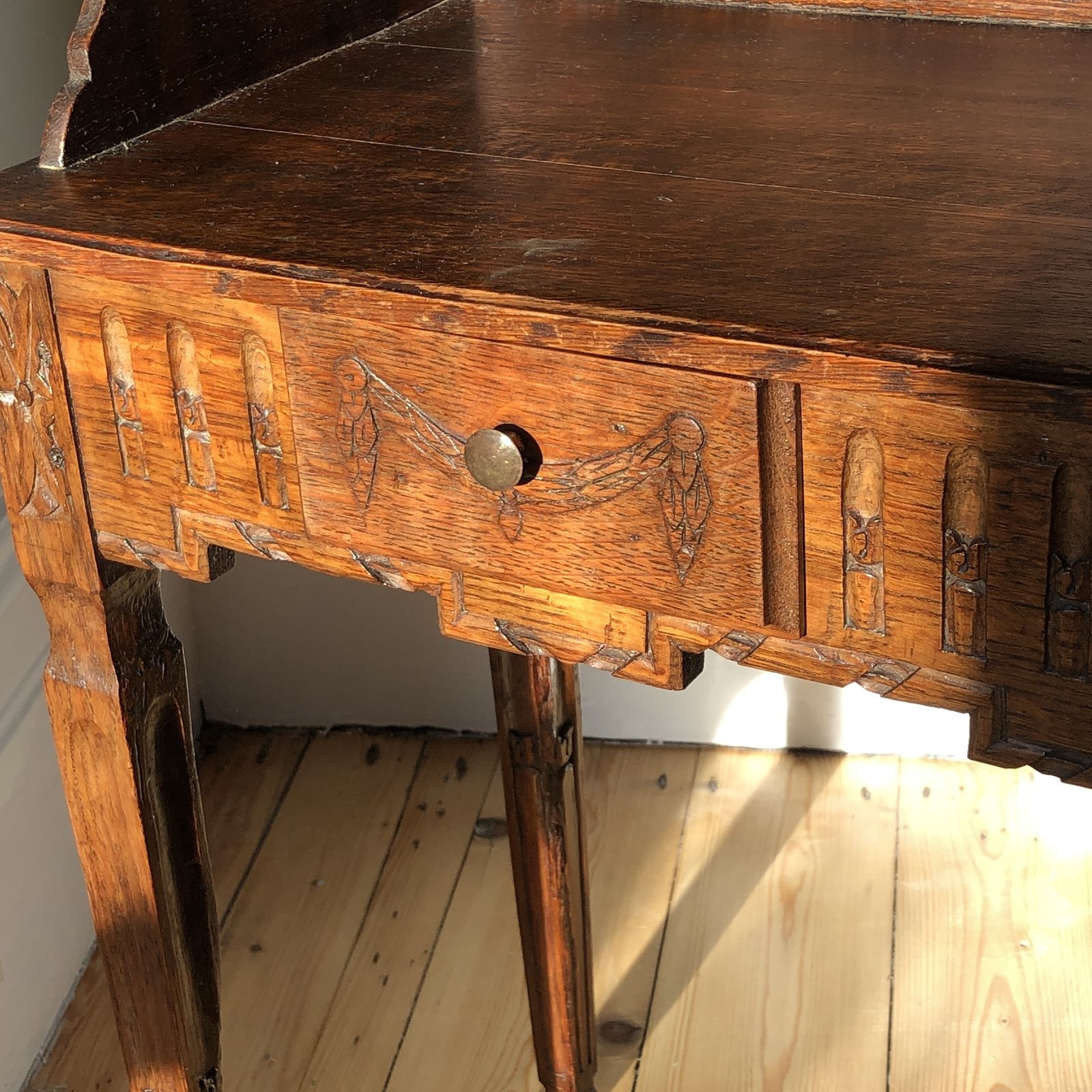19th Century Bedside Pine Table, Louis XV Provençal Style photo for sale
