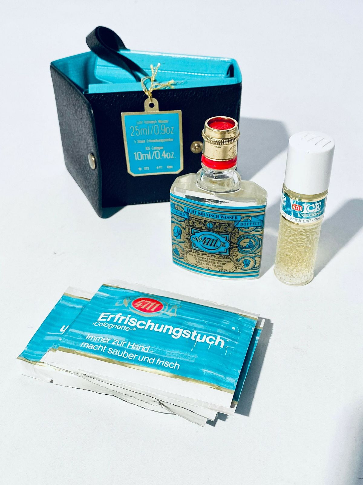 photo for sale Vintage 4711 Eau De Cologne Perfume Bottle & Soap Set / 1950s Cologne