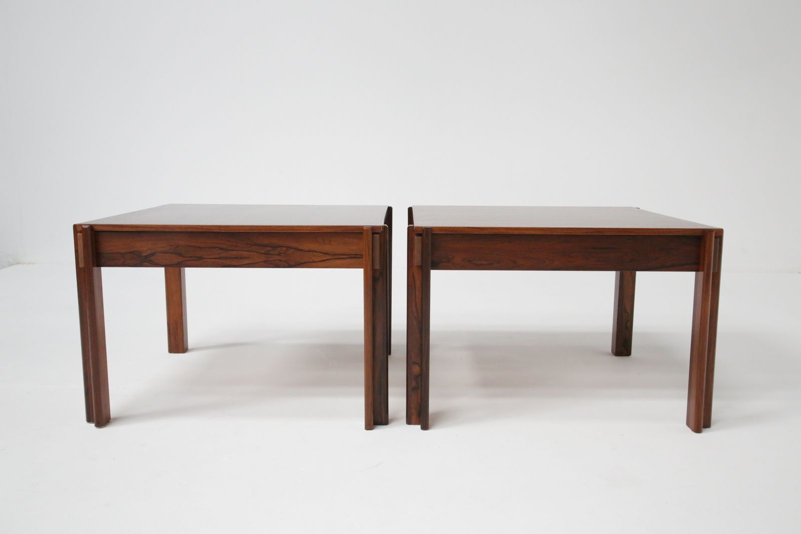 photo for sale Pair Of Rosewood Side Tables By Ingvar Stockum For Futura Mobler, Sweden, 1965.