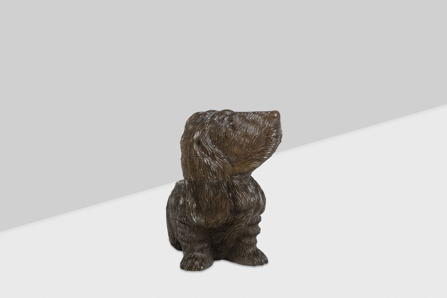Carved Basswood Dog, Black Forest Style. Circa 1900 photo for sale