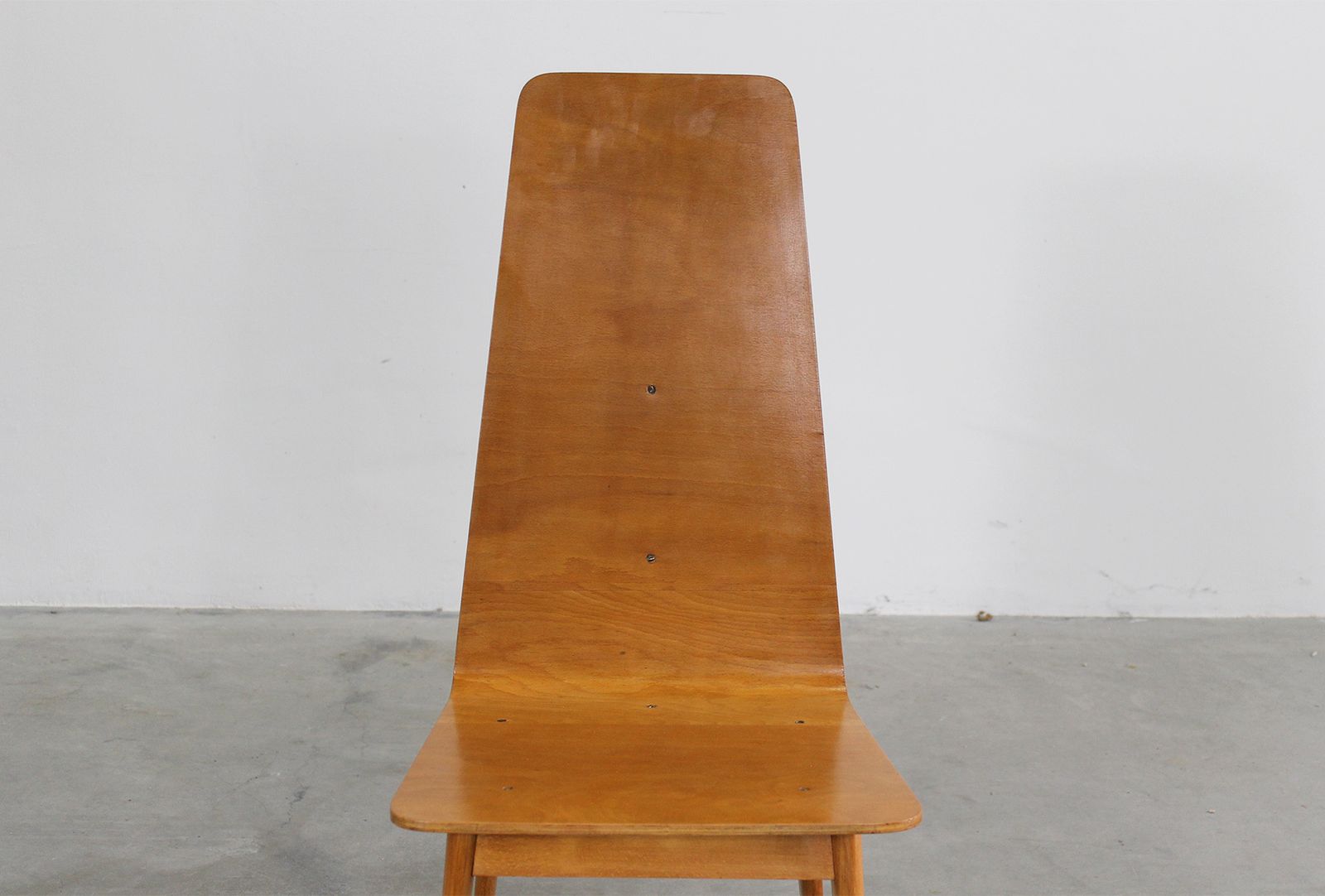 photo buy Sineo Gemignani Set Of Six Chairs In Curved Wood Italian Manufacture 1940s