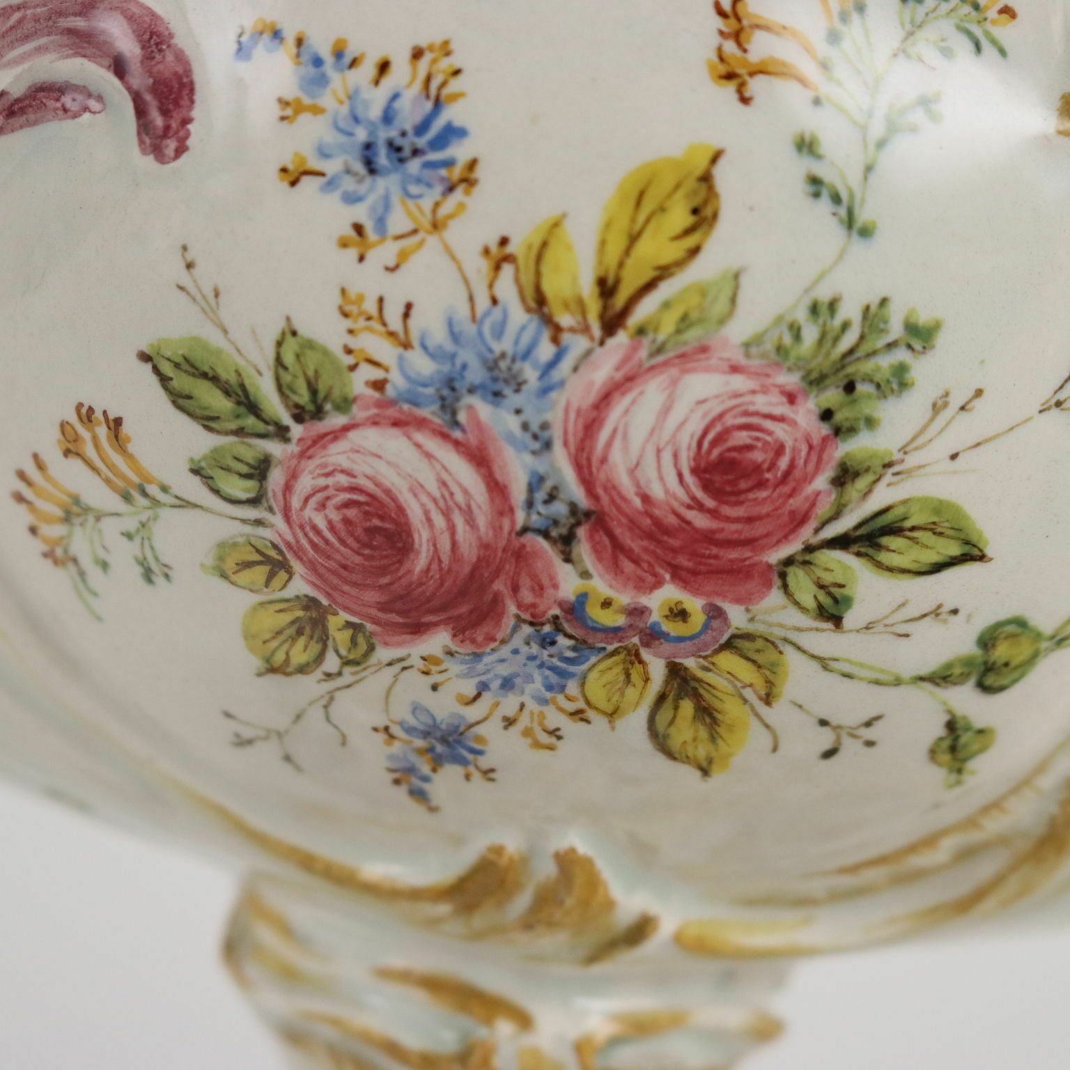 Ancient Centerpiece Man. Antonibon Nove Late XIX Century Majolica photo for sale