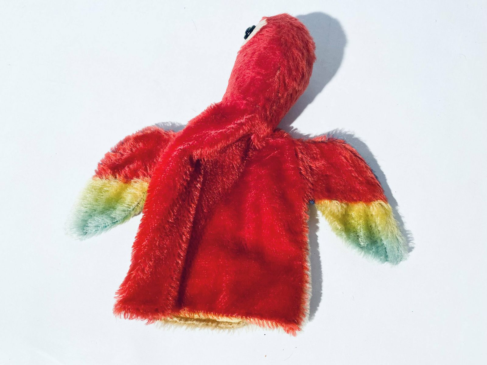 Vintage Steiff Stuffed Hand Puppet Parrot Toy 1950s Germany photo 71.0