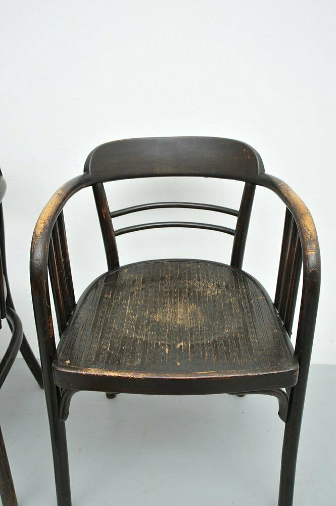 3166.0 Model 6093 Chairs In Beech By Jacob & Josef Kohn, Vienna, Austria, 1890s, Set Of 2 photo