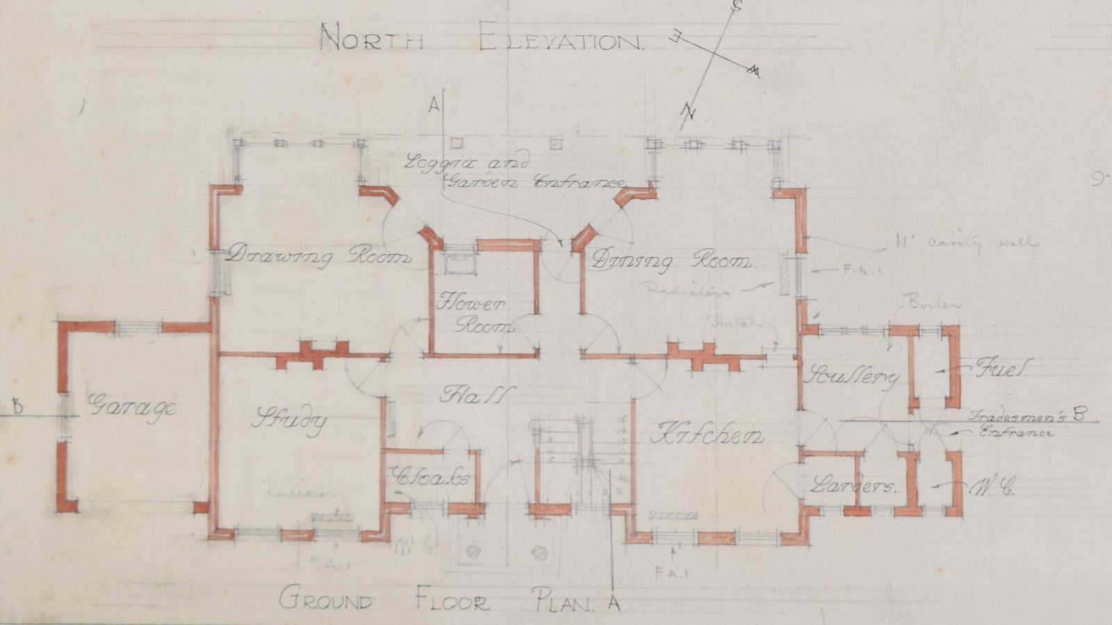 Design For A Country House Drawing By H Clark photo Art
