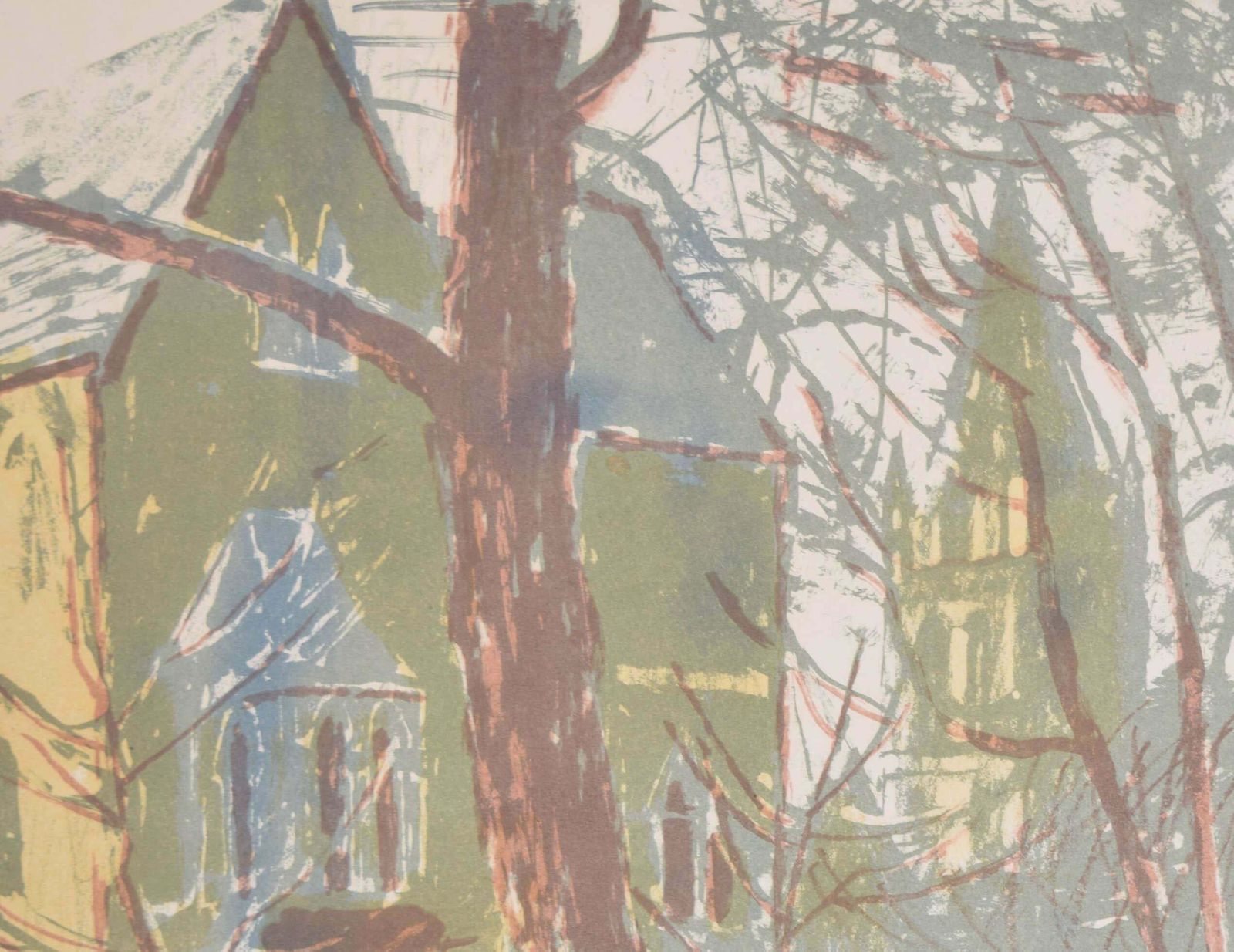 Edwin La Dell Christ Church Meadows, Oxford Lithograph By Edwin La Dell photo furniture