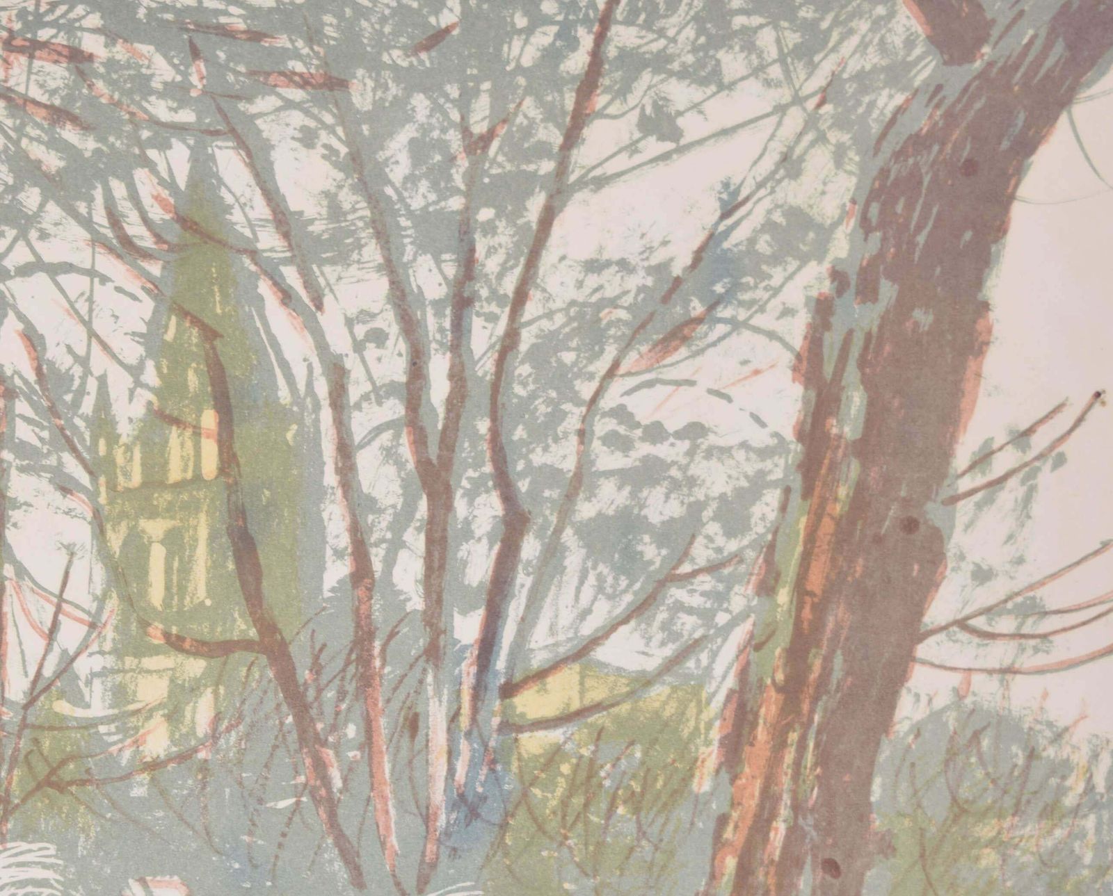 Edwin La Dell Christ Church Meadows, Oxford Lithograph By Edwin La Dell photo for sale