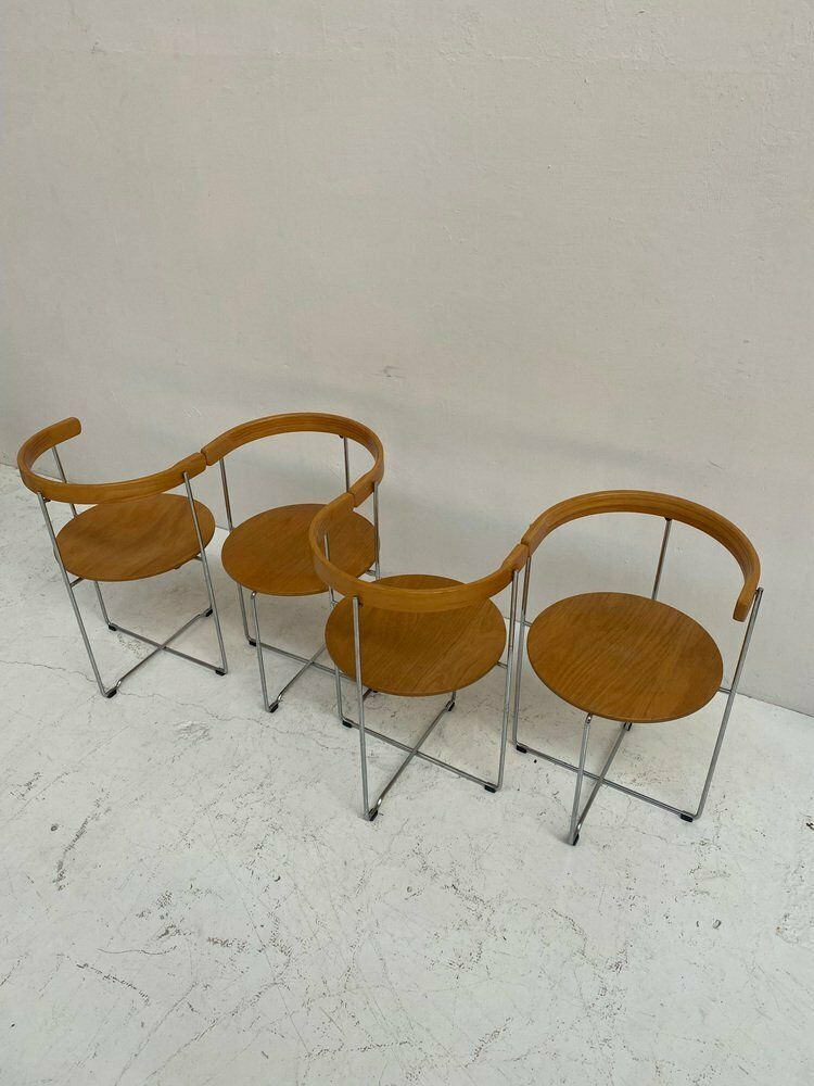 Vintage Sóley Folding Chairs By Valdimar Hardarson For Kusch+Co, 1980s, Set Of 4 photo furniture