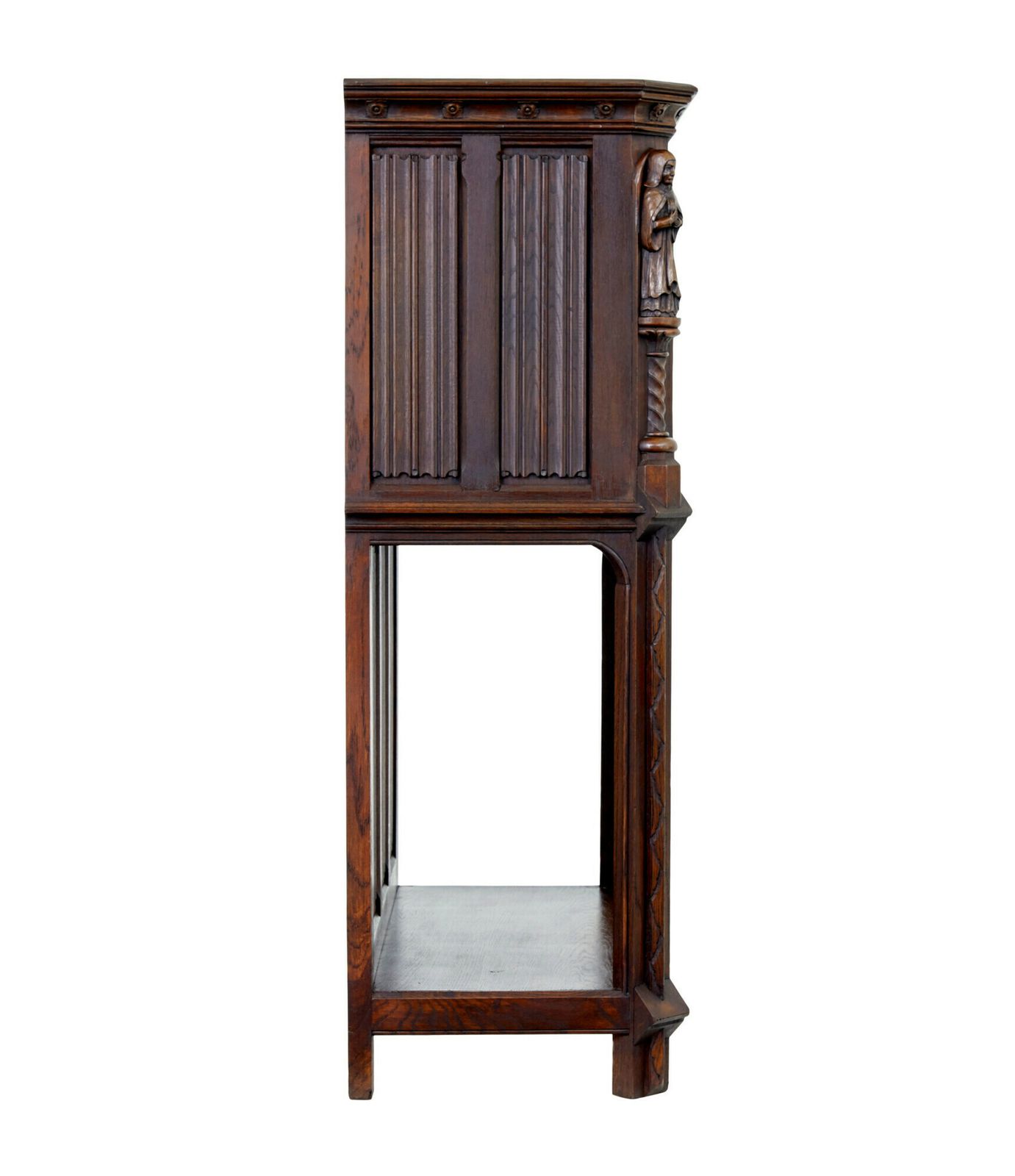 Early 20th Century Carved Oak Renaissance Revival Cupboard photo furniture