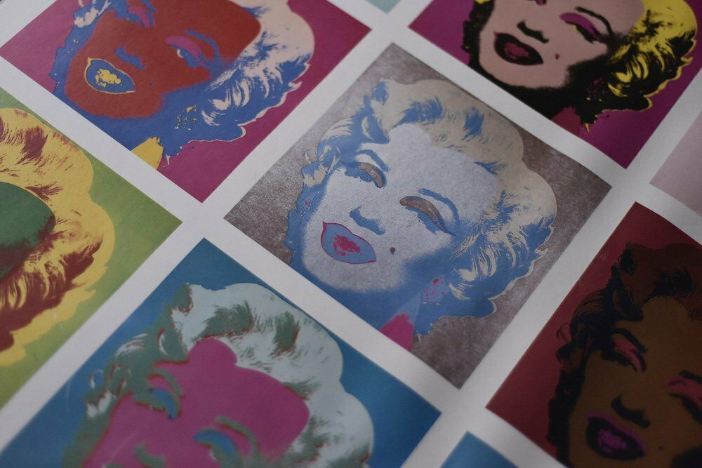 Original Andy Warhol Marilyn Monroe Exhibition Poster By Ros Nagy Roden, Museum Ludwig Köln, 1989 1990 photo buy