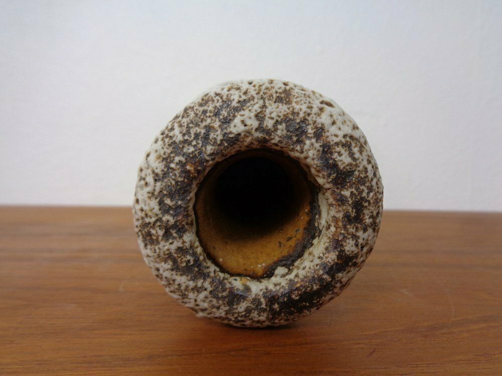 photo buy Dutch Studio Ceramic Lava Vase With Handle By Marius & Hugo Van Woerden For Vest, 1970s