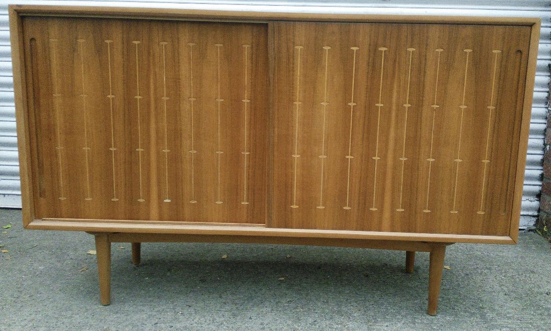 Vintage Sideboard Credenza By Heals Atomic Routed Design 1950s 60s Very Rare photo Furniture