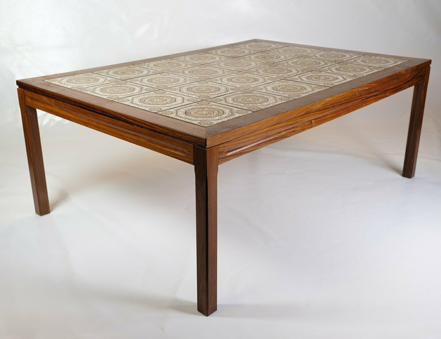 Coffee Table In Rosewood With Tiles, Danish Design From 1960s photo furniture