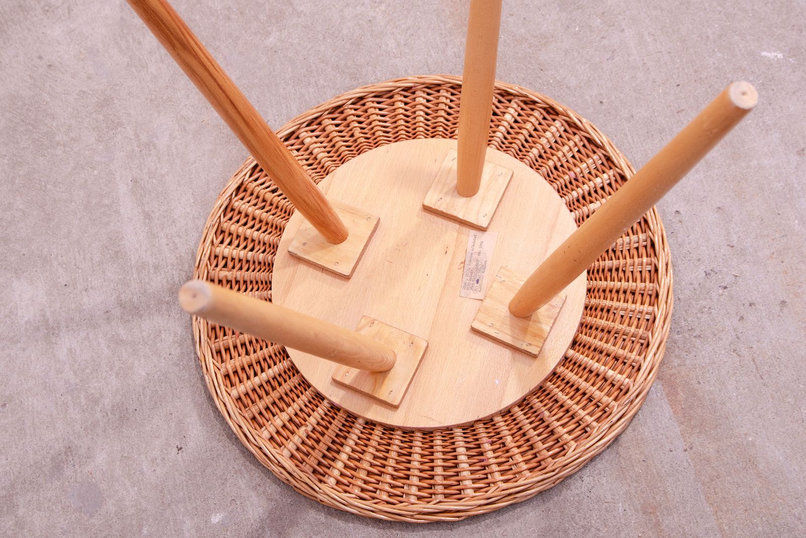 photo for sale Mid Century Rattan Coffe Table By Jan Kalous For úluv, 1960´S, Czechoslovakia