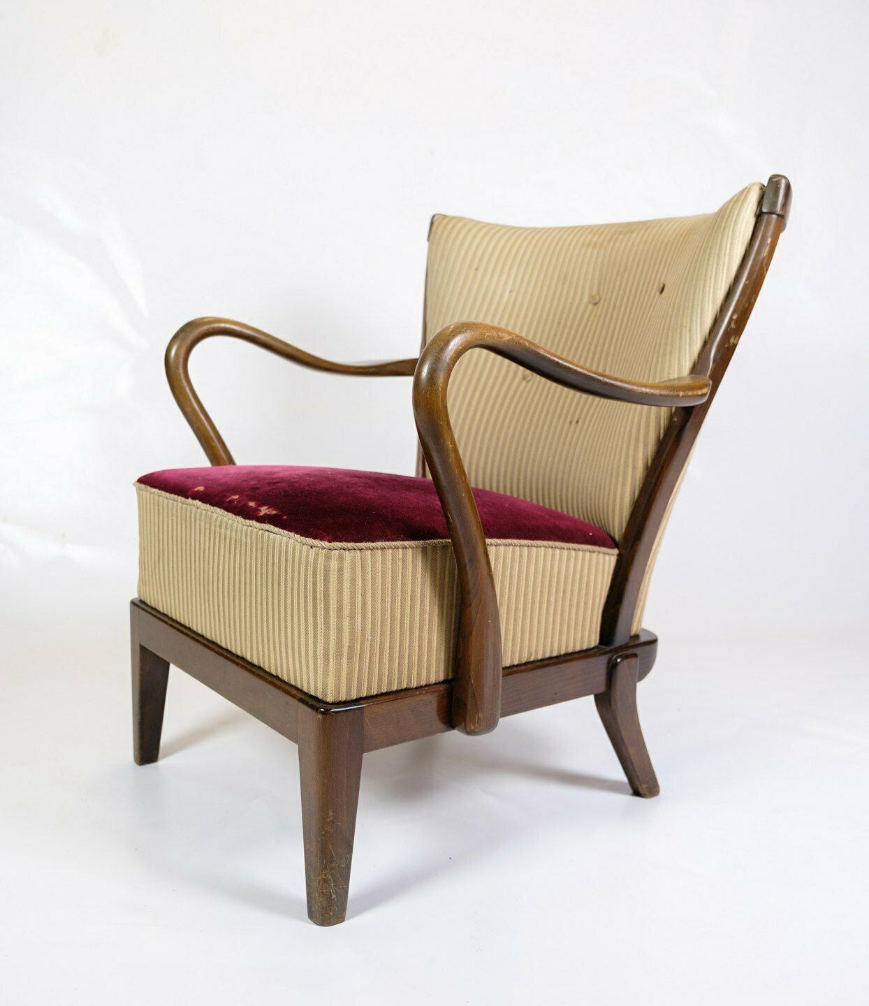Armchairs Model 177 By Alfred Christiansen For Slagelse Møbelfabrik 1950s photo for sale