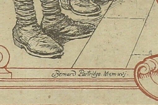 Great War Discharge Certificate 1918. Original Artwork By Bernard Partridge. photo for sale