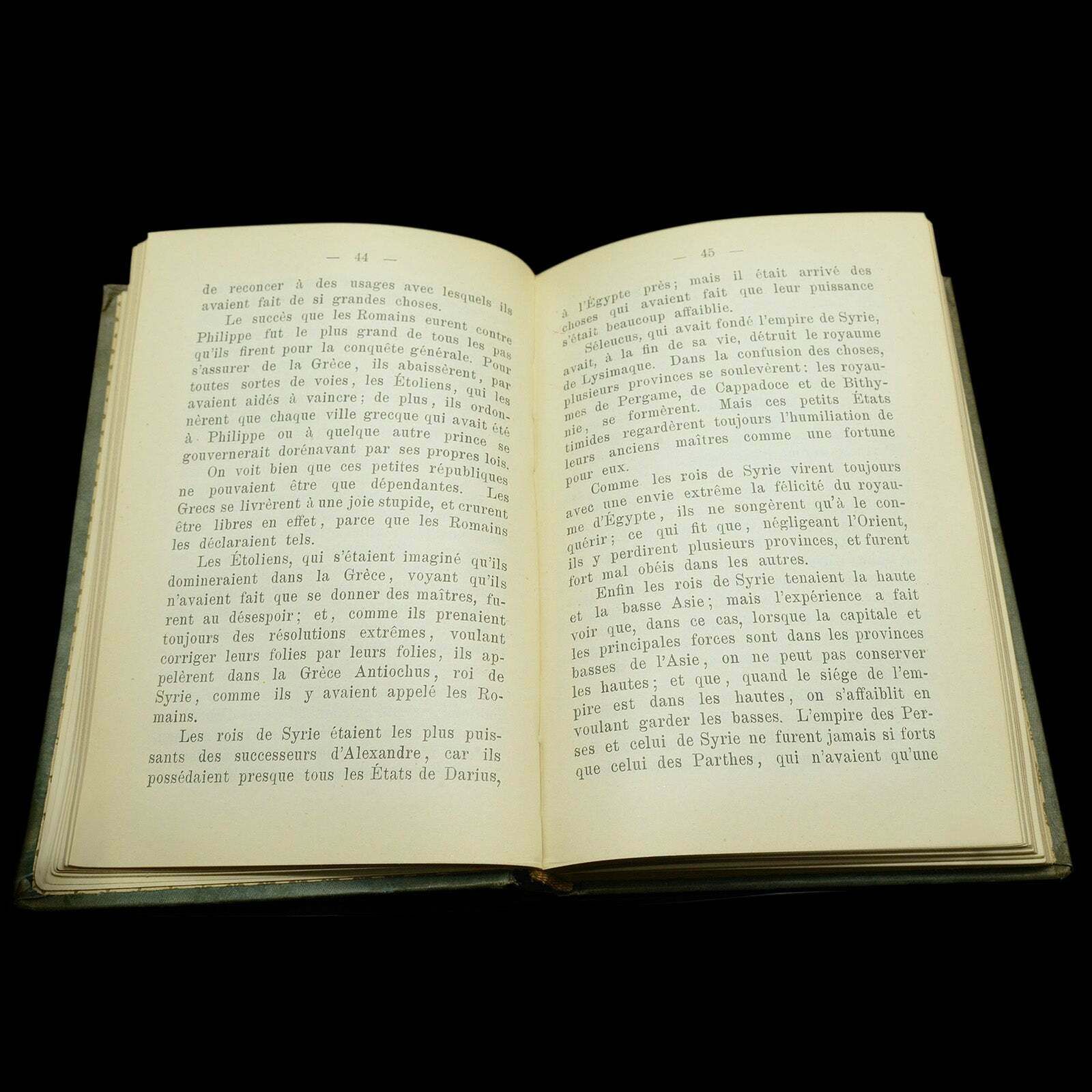 Antique Book Grandeur Des Romains, Montesquieu, French Language, Mid Victorian photo vintage