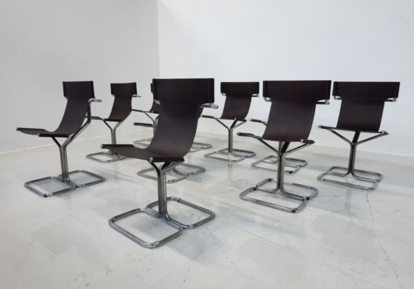 Mid Century Modern Set Of 10 ‘Topos’ Chairs By Gruppo Dam For Busnelli, 1970s photo furniture