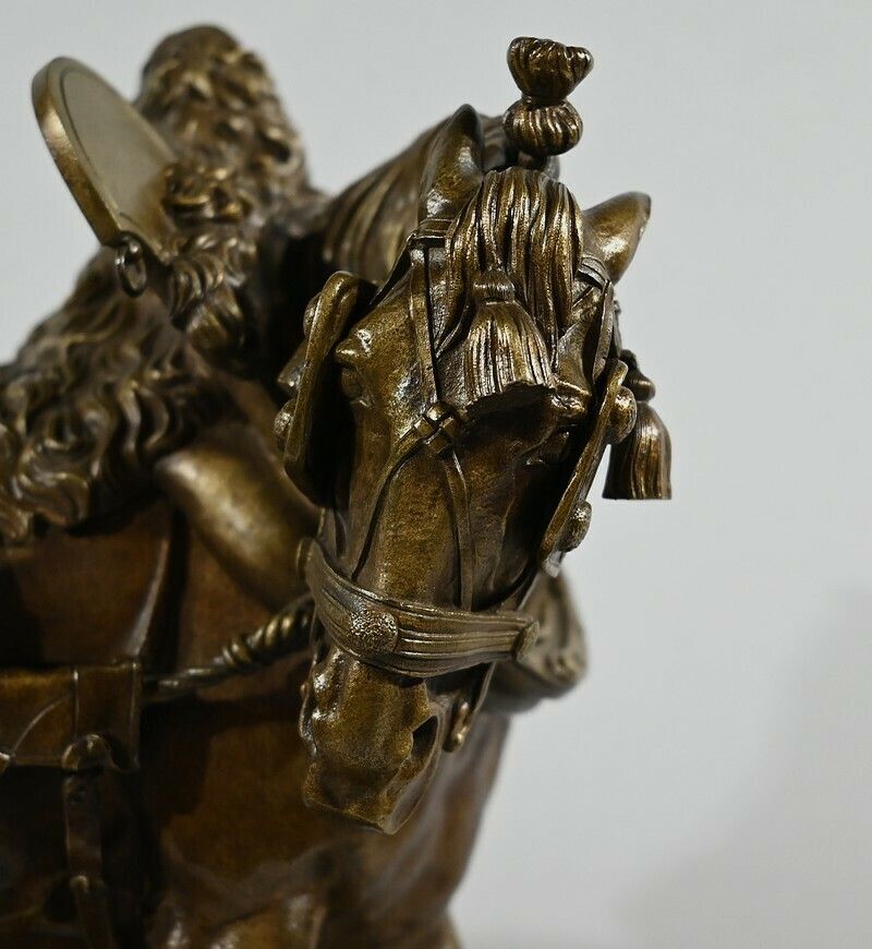Important Bronze “The Draft Horse” By T. Gechter – 1841 photo buy