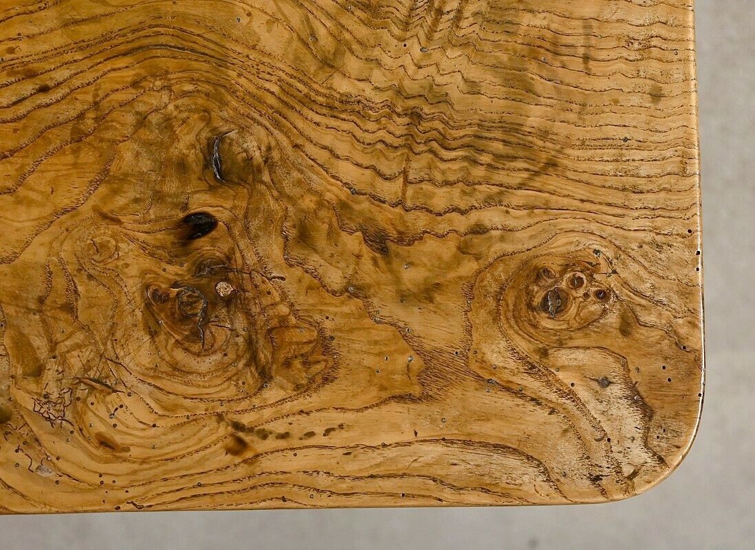 Ash Bedside Table, Restoration Period – 1st Part 19th Century photo vintage