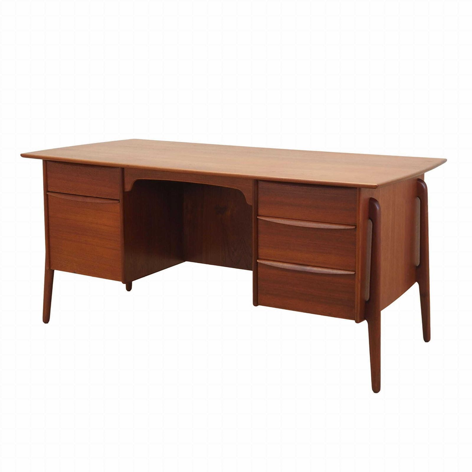 Teak Desk, Danish Design, 1960s, Designer: Svend Age Madsen