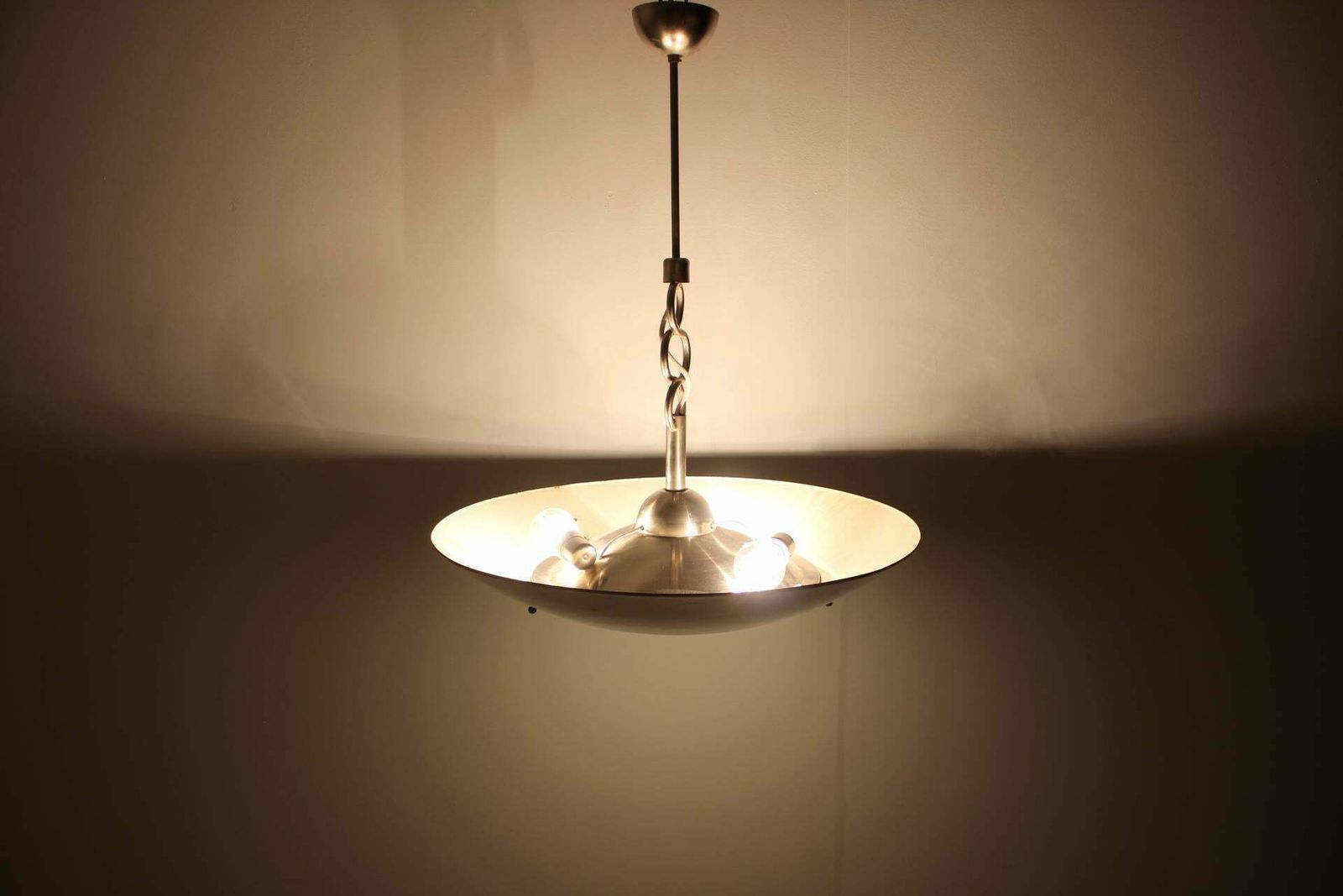 photo for sale Art Deco Chrome Pendant Light By Designer Franta Anyz, Czechoslovakia, 1930's
