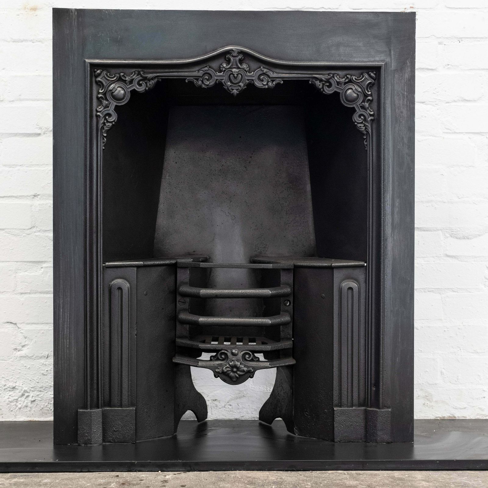 Home Fixtures Antique Ornate Late Georgian / Early Victorian Cast Iron Insert photo