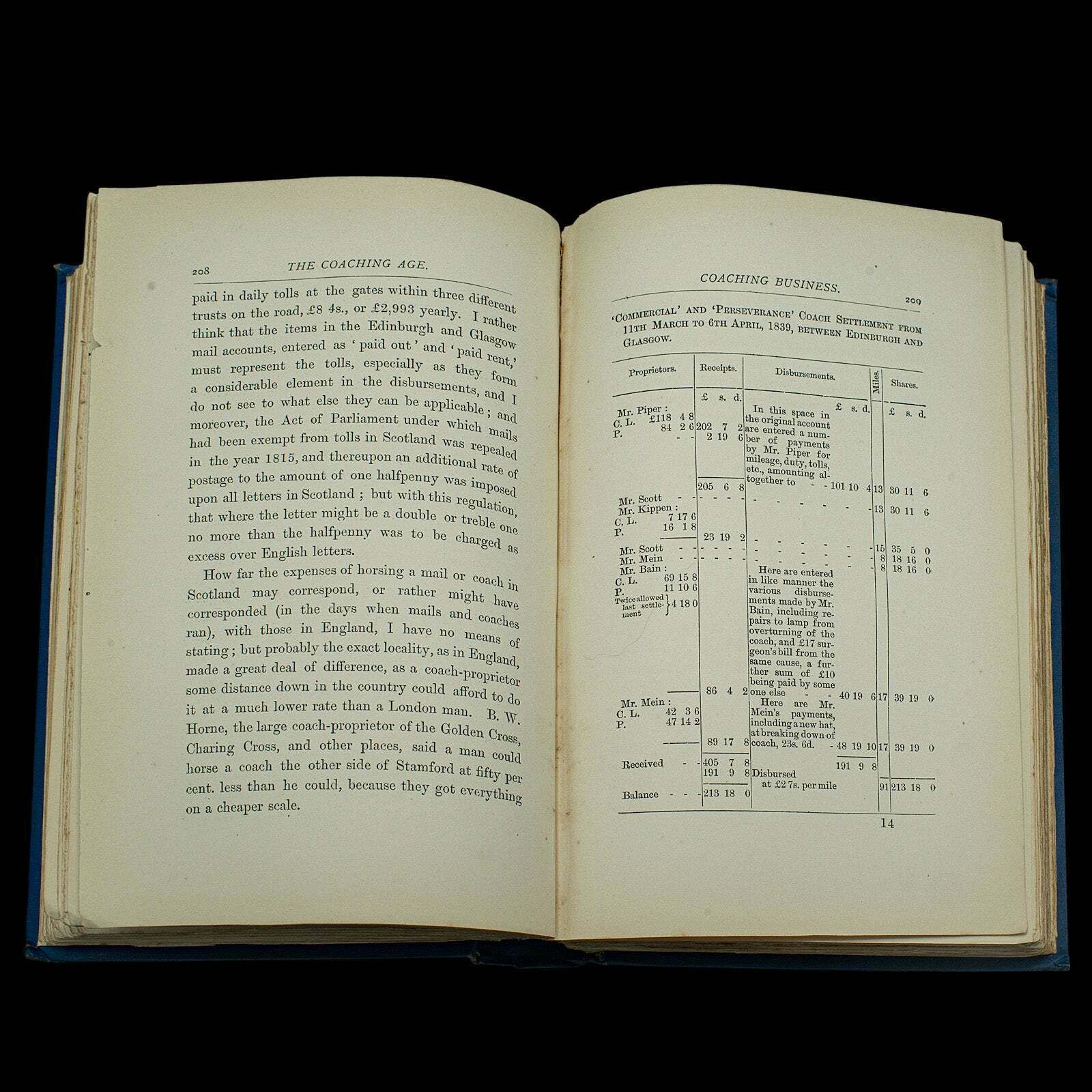 photo furniture Antique Book, The Coaching Age, Stanley Harris, English, Hard Bound, Victorian