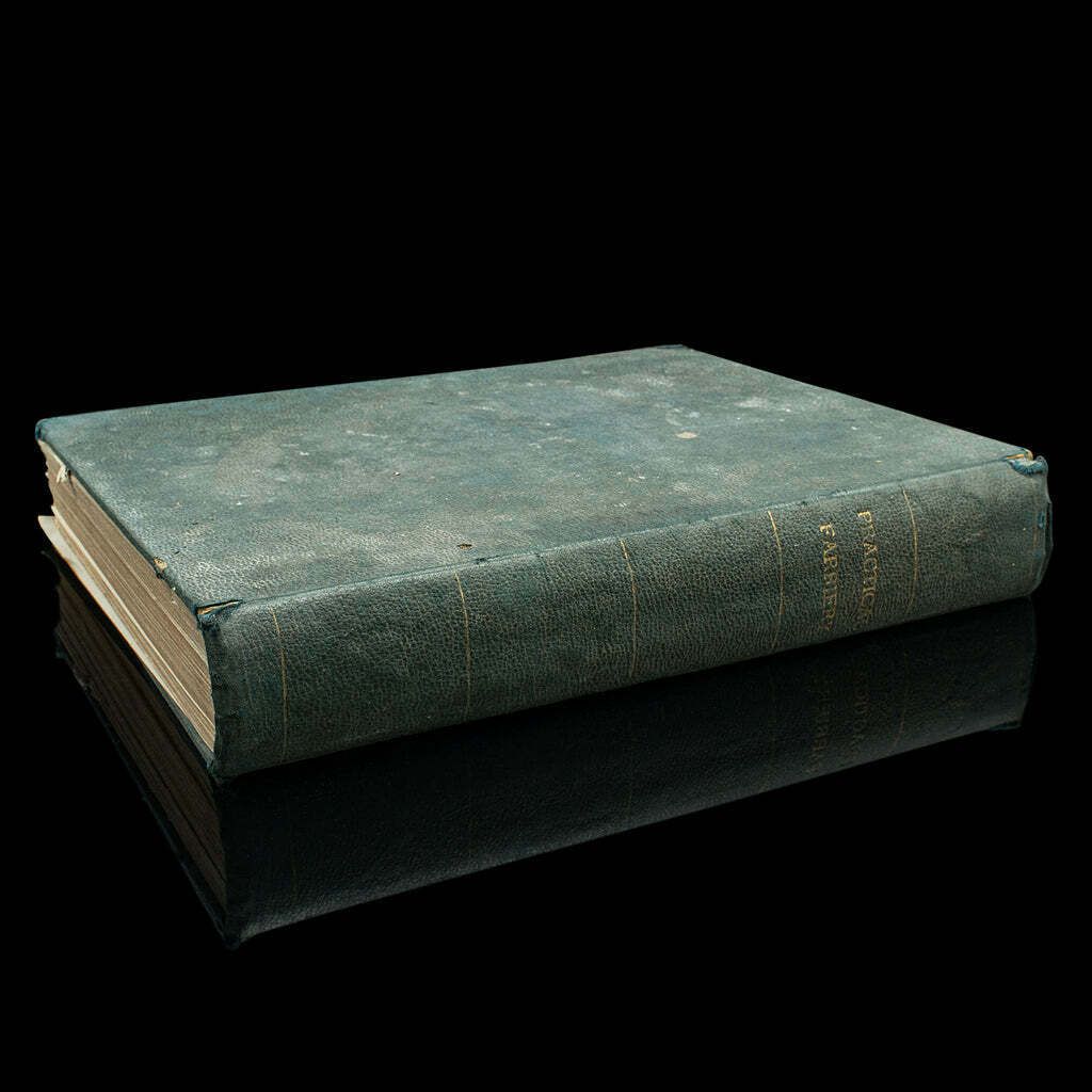 Large Antique Book, Modern Practical Farriery, Wj Miles, English, Circa 1900 photo furniture