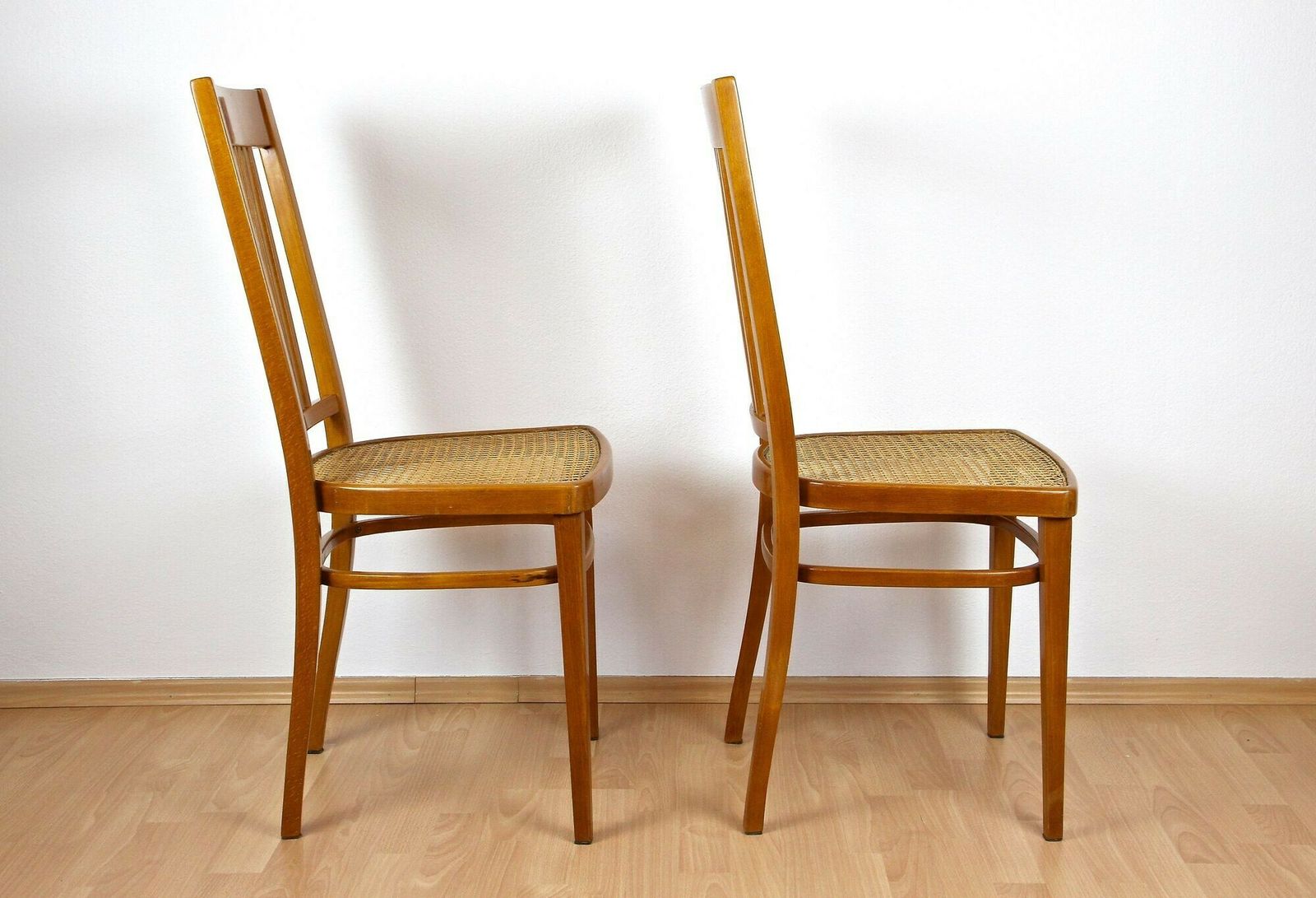Furniture Pair Of Art Nouveau Bentwood Chairs By J&J Kohn, Austria Circa 1910 photo