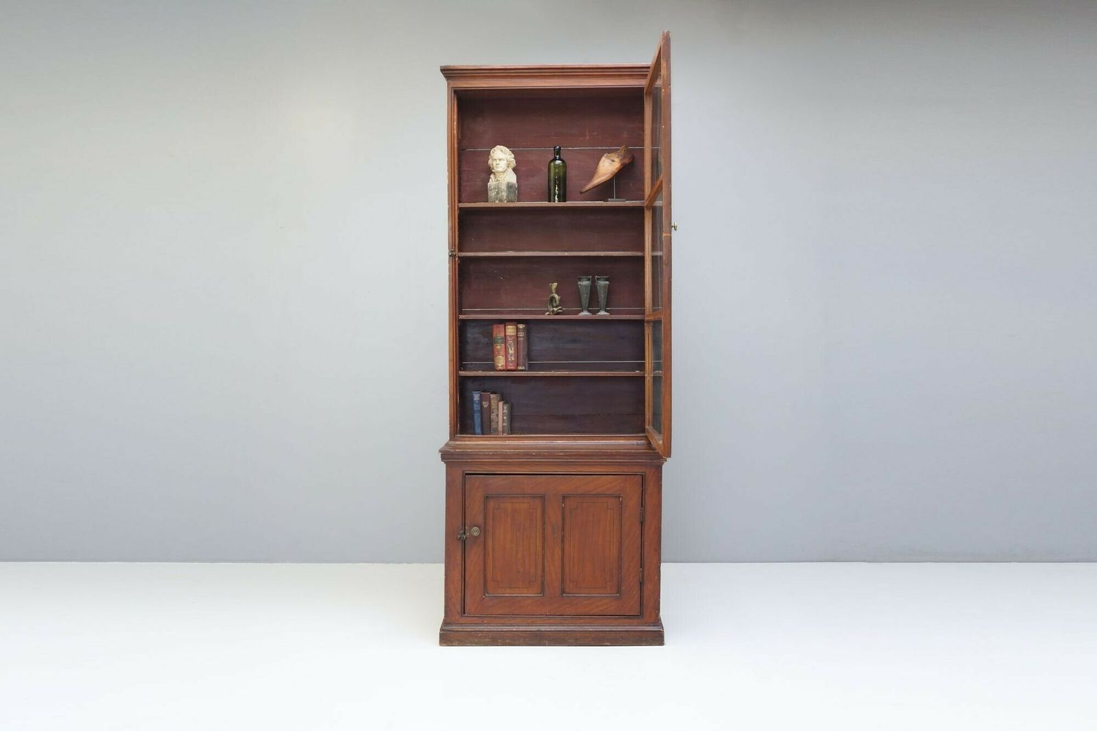 Cupboard Bookcase, 1800s, Pine photo 1680.0