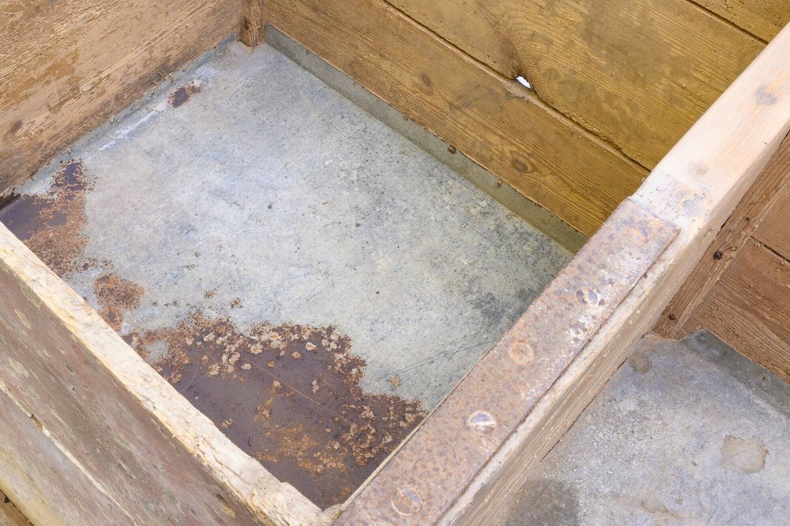Weathered Grain Bin, 1800s, Pine photo buy