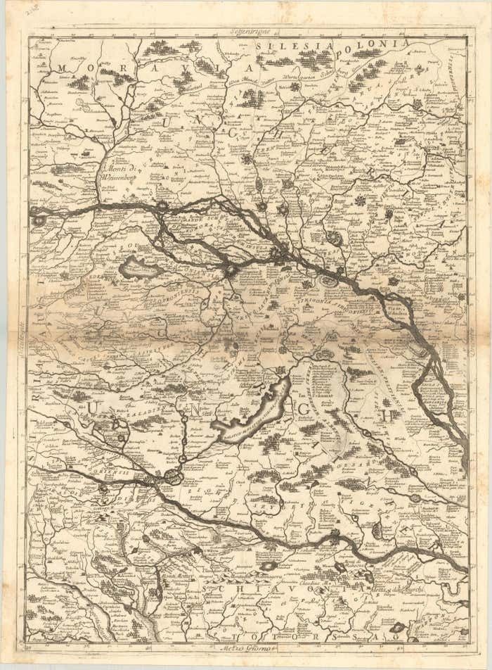 Old Map Showing Info Related To The Ottoman Wars Including Conflict Dates, C1690 photo 727.0