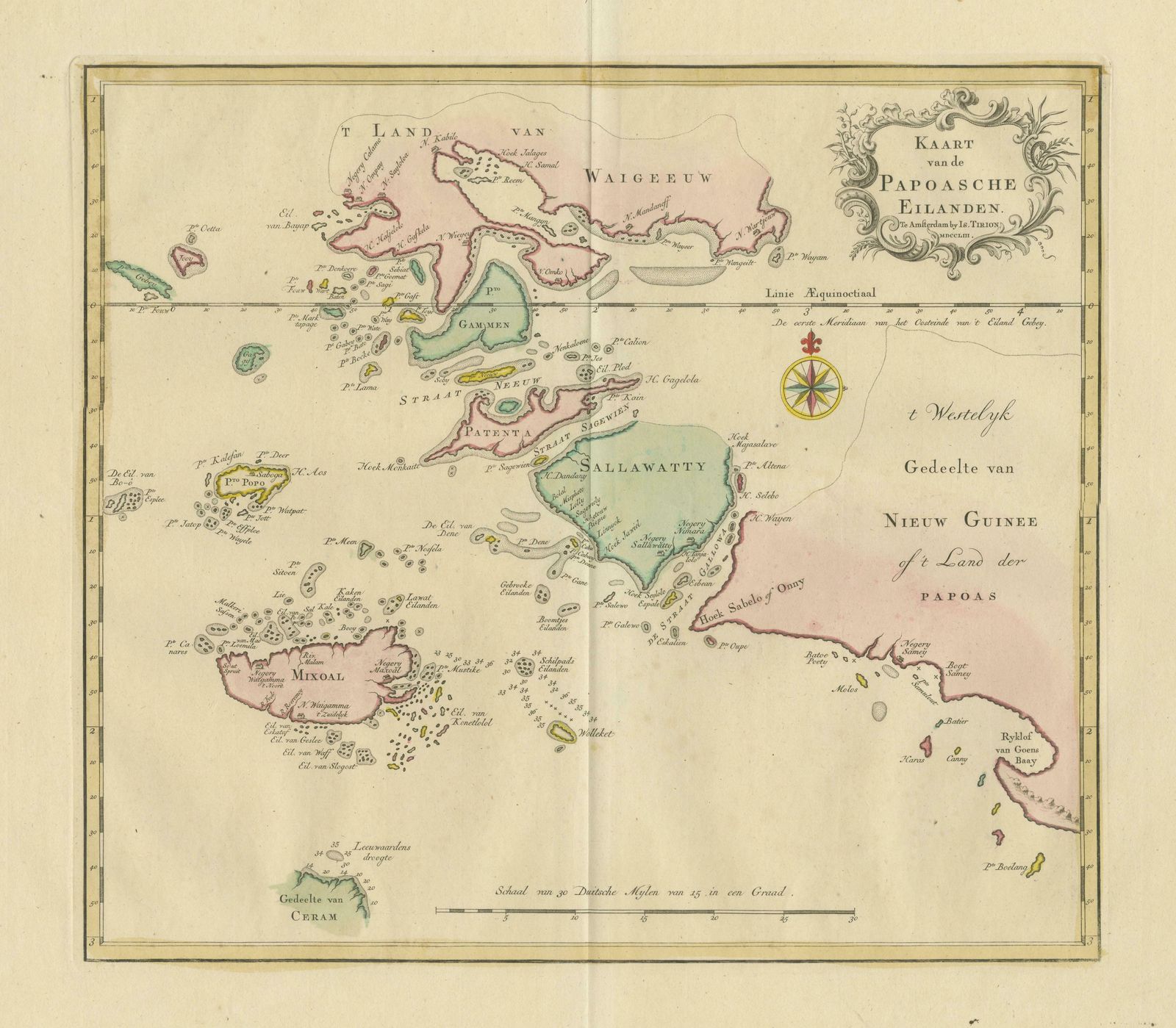 Antique Map Extending From The Spice Islands To The West Of Papua New Guinea photo for sale