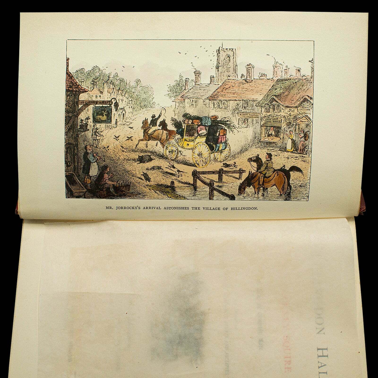 Antique Book In Case, Hillingdon Hall Or The Cockney Squire, English, Victorian photo Home Decor