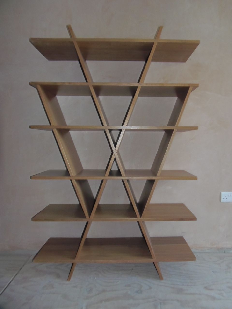 Contemporary Angular Bookshelf / Display Unit . photo furniture