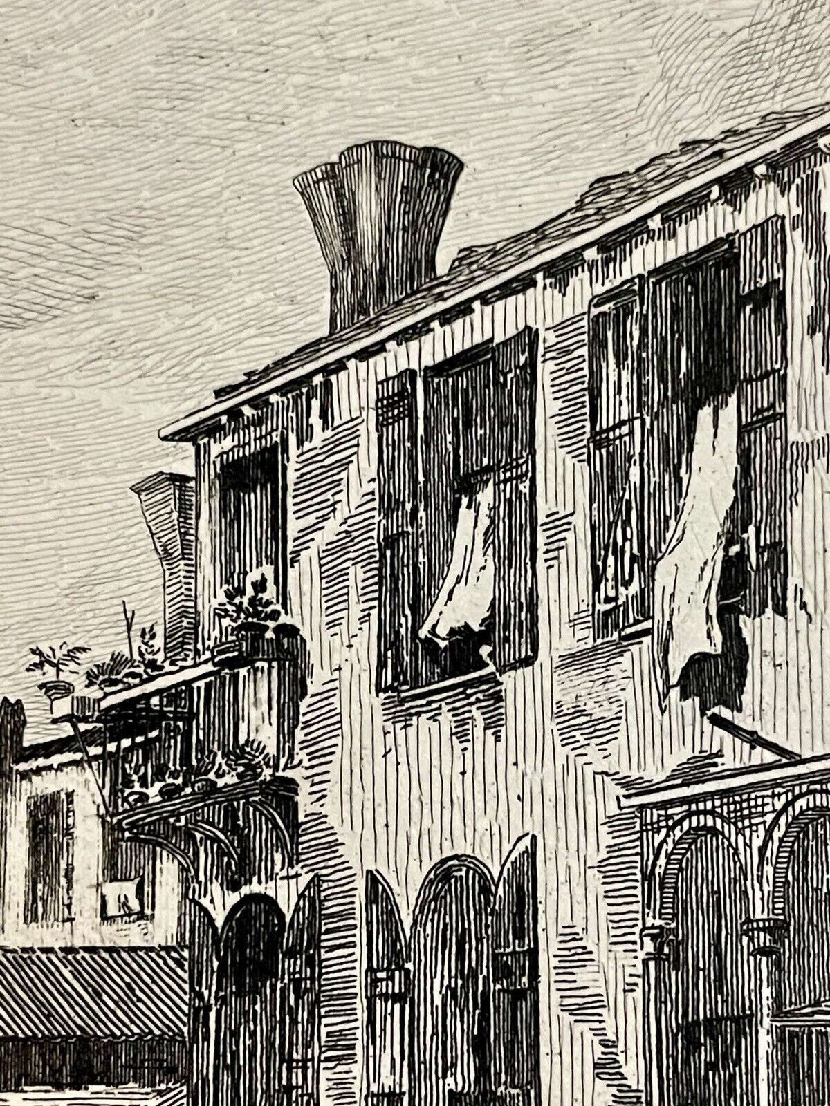 An Original Etching After Canalettos " The Stone Masons Yard" photo for sale