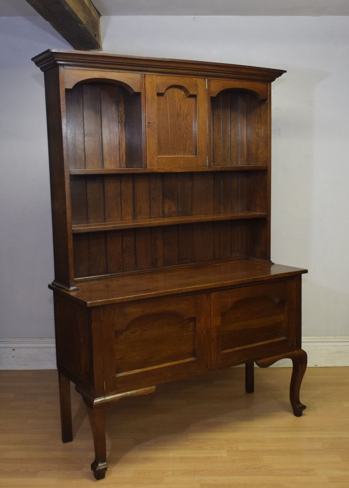 Arts & Crafts Oak Dresser & Rack photo for sale
