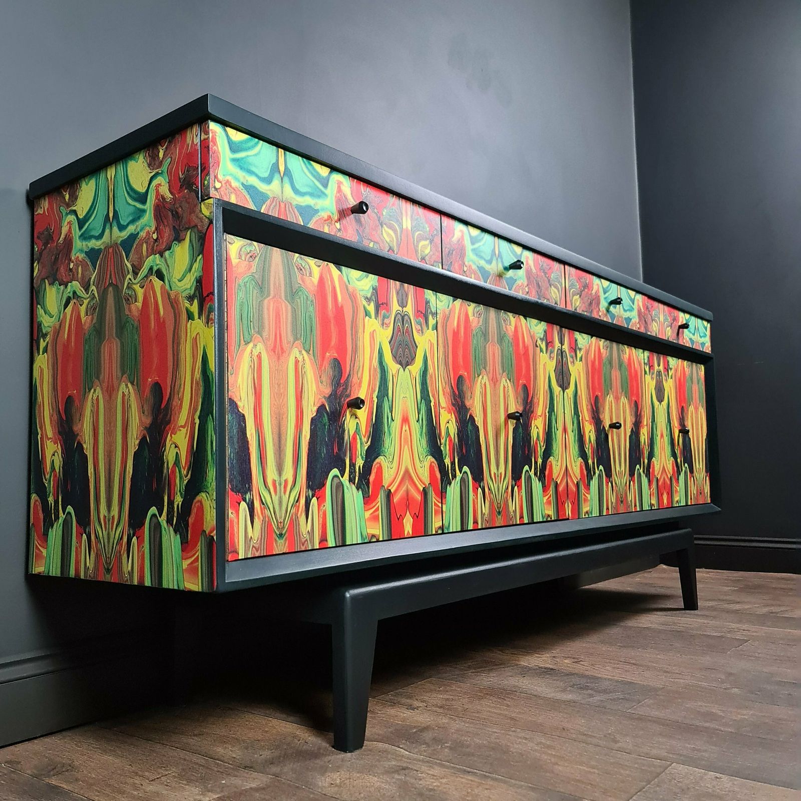 Mid Century Lebus Sideboard With Cocktail Section. photo buy