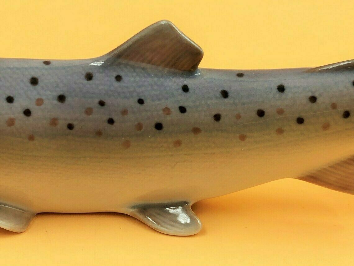 Royal Copenhagen Porcelain Rainbow Trout Fish Figurine. No. 136. photo buy