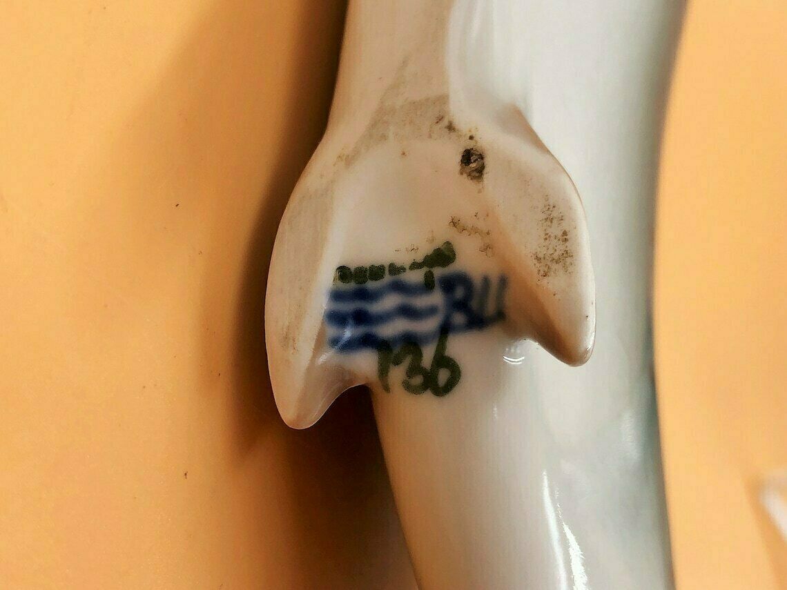 photo for sale Royal Copenhagen Porcelain Rainbow Trout Fish Figurine. No. 136.