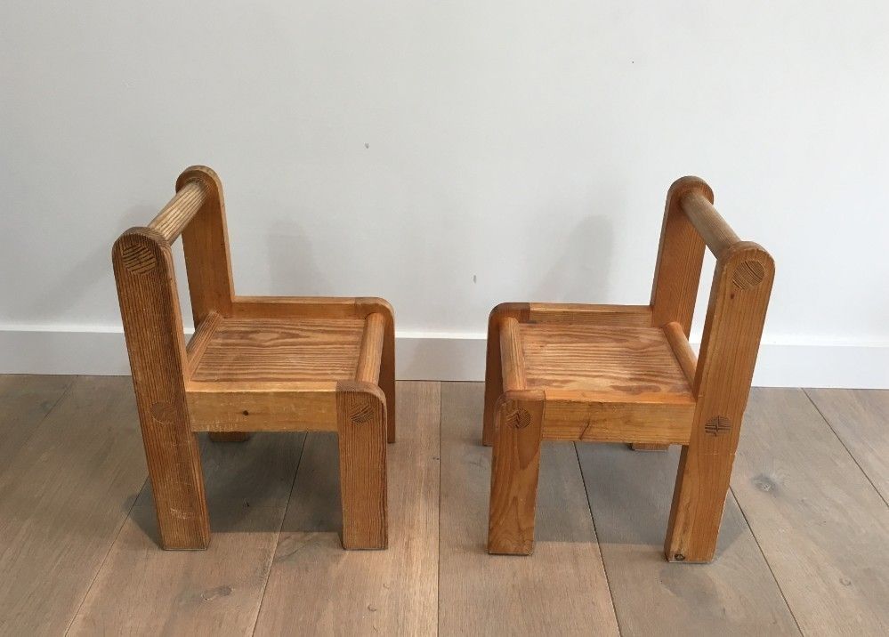 50s 29472: Unusual Small Baby Chairs. Circa 1970 photo Furniture