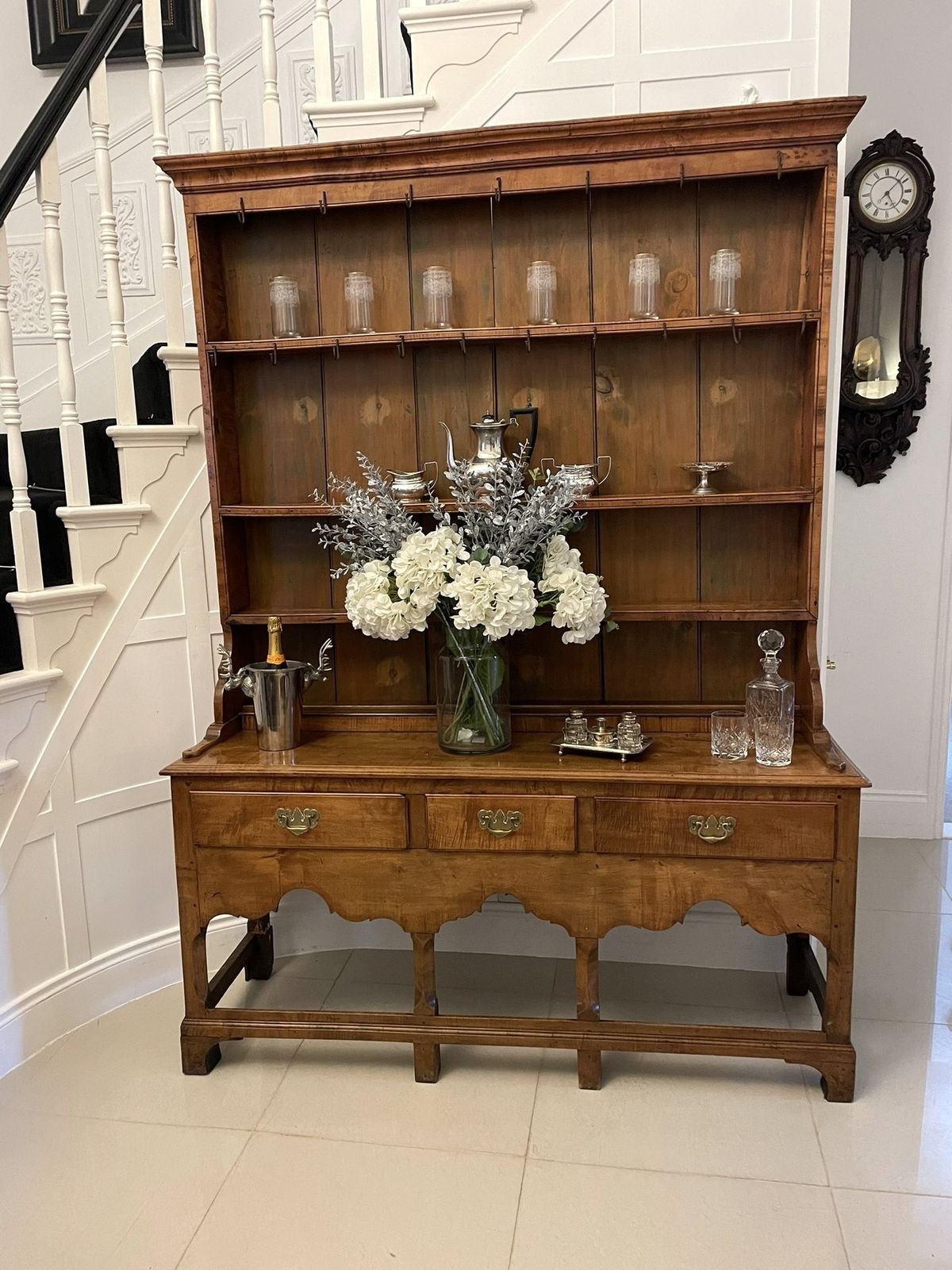 Rare American Antique George III Quality Solid Maple Wood Dresser photo Furniture